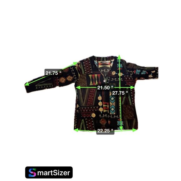 Chico's Multicolor Single Button Stretchy Slinky Long Sleeve Cardigan Sz XL - Picture 7 of 7